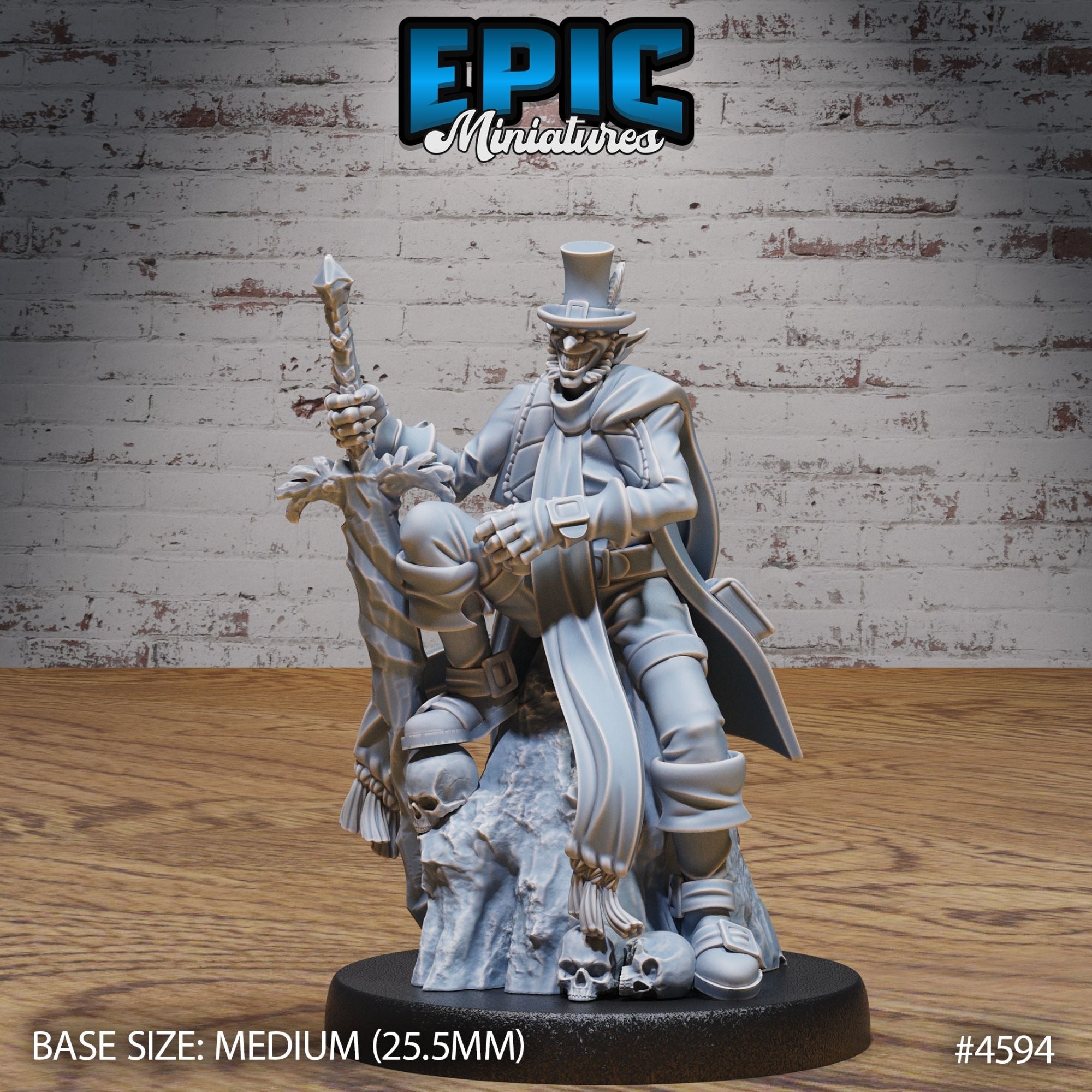 Troll Vampire Lord - 3d Printed Miniature Sculpted by Epic Miniatures