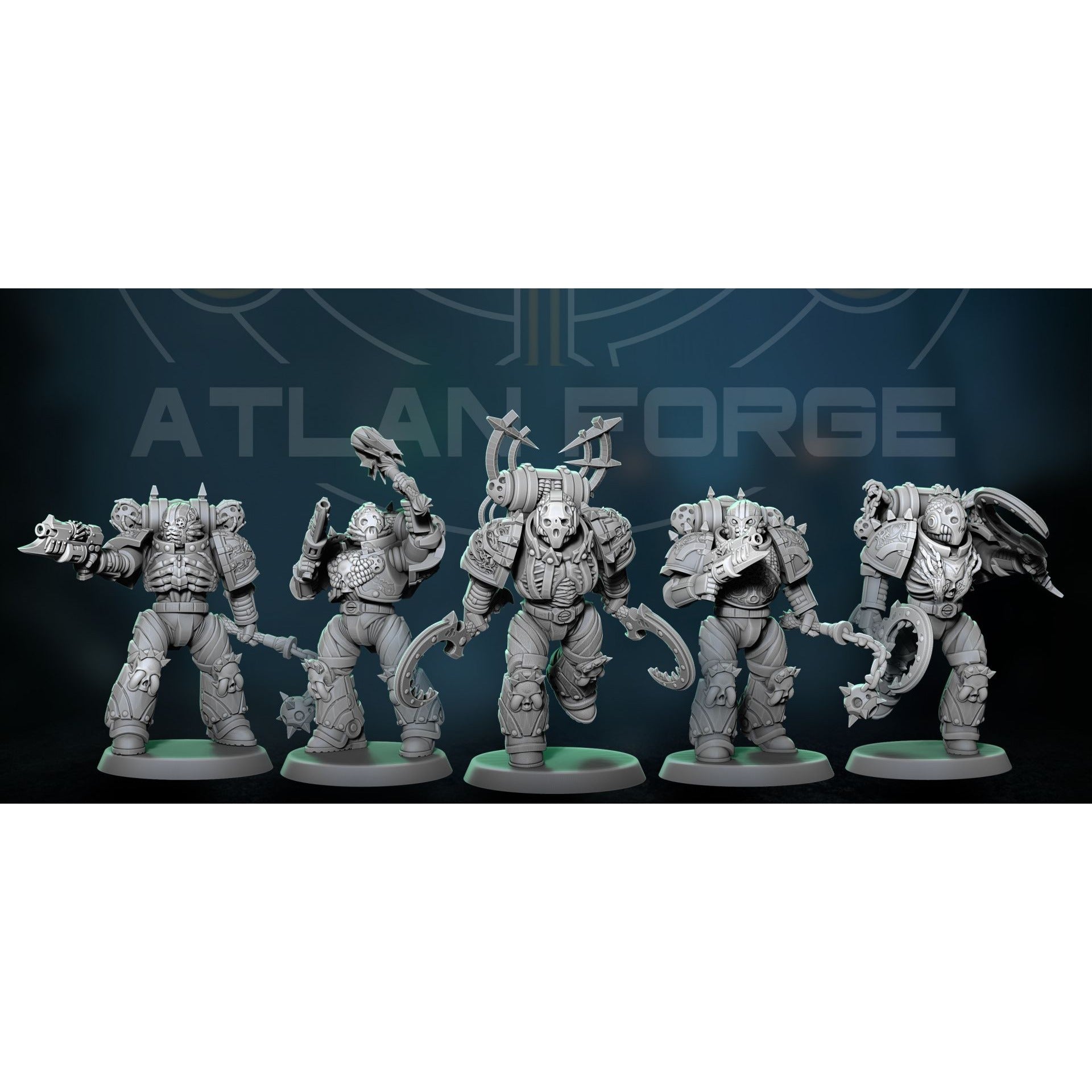 Manus Mortis Digitorum - 5 Model Modular Unit 3d Printed Miniature