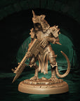 a statue of a knight with a sword