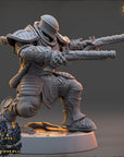 Tancred du Cerf Blanc - Renegades of the Iron Phoenix - 3d Printed Miniature sculpted by Daybreak Miniatures