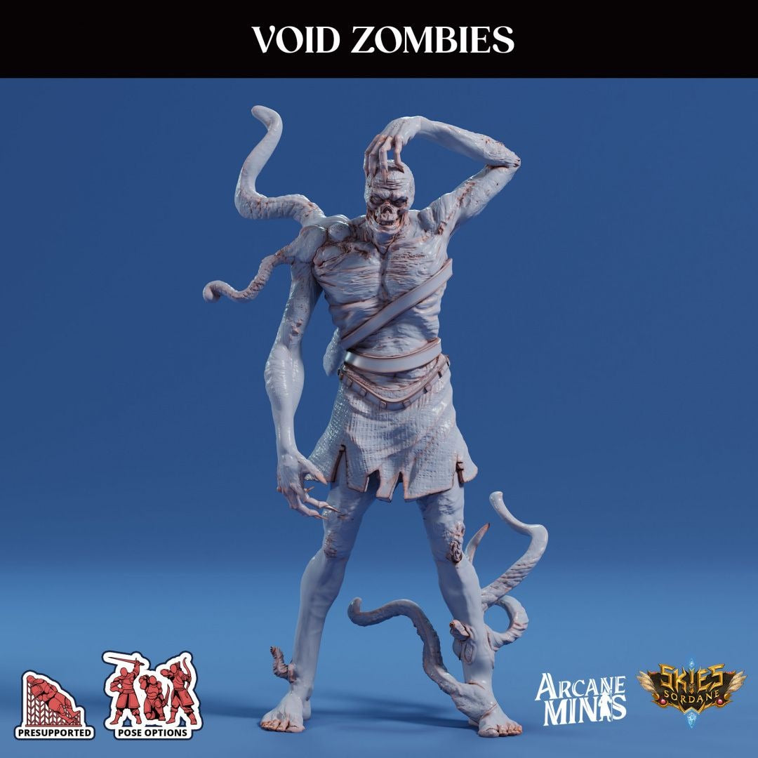 Void Zombies - 3d Printed Miniature by Arcane Minis