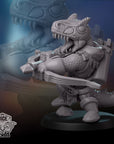 Aggro Allosaurs Guild - 3d Printed Miniature by DiceHeads