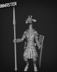 Giraffe Guardian w Spear - 3d Printed Miniature by Goon Master Games