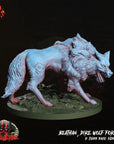 Beathan the Druid, Dire Wolf Form - 3d Printed Miniature by Crippled God Foundry