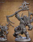 Throgar, Chainbreaker King - Blackcrag Orcs - 3d Printed Miniature sculpted by Artisan Guild