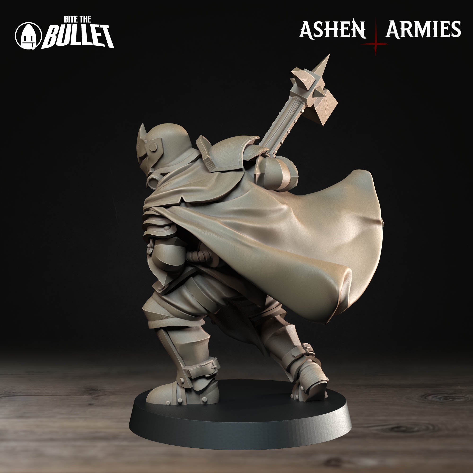 a statue of a knight with a sword