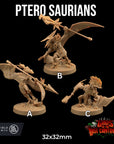 Ptero Saurians - 3d Printed Miniature by Dragon Trappers Lodge