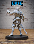 Knight Sir Tristan - 3d Printed by Epic Miniatures