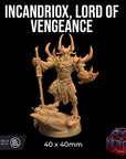 Incandriox, Lord of Vengeance, Fiends of Incandriox - 3d Printed Miniature by Dragon Trappers Lodge