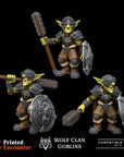 Elite Heavy Warriors (Pack of 3) Wolf Clan Goblins - 3d Printed Miniature by Printed Encounter