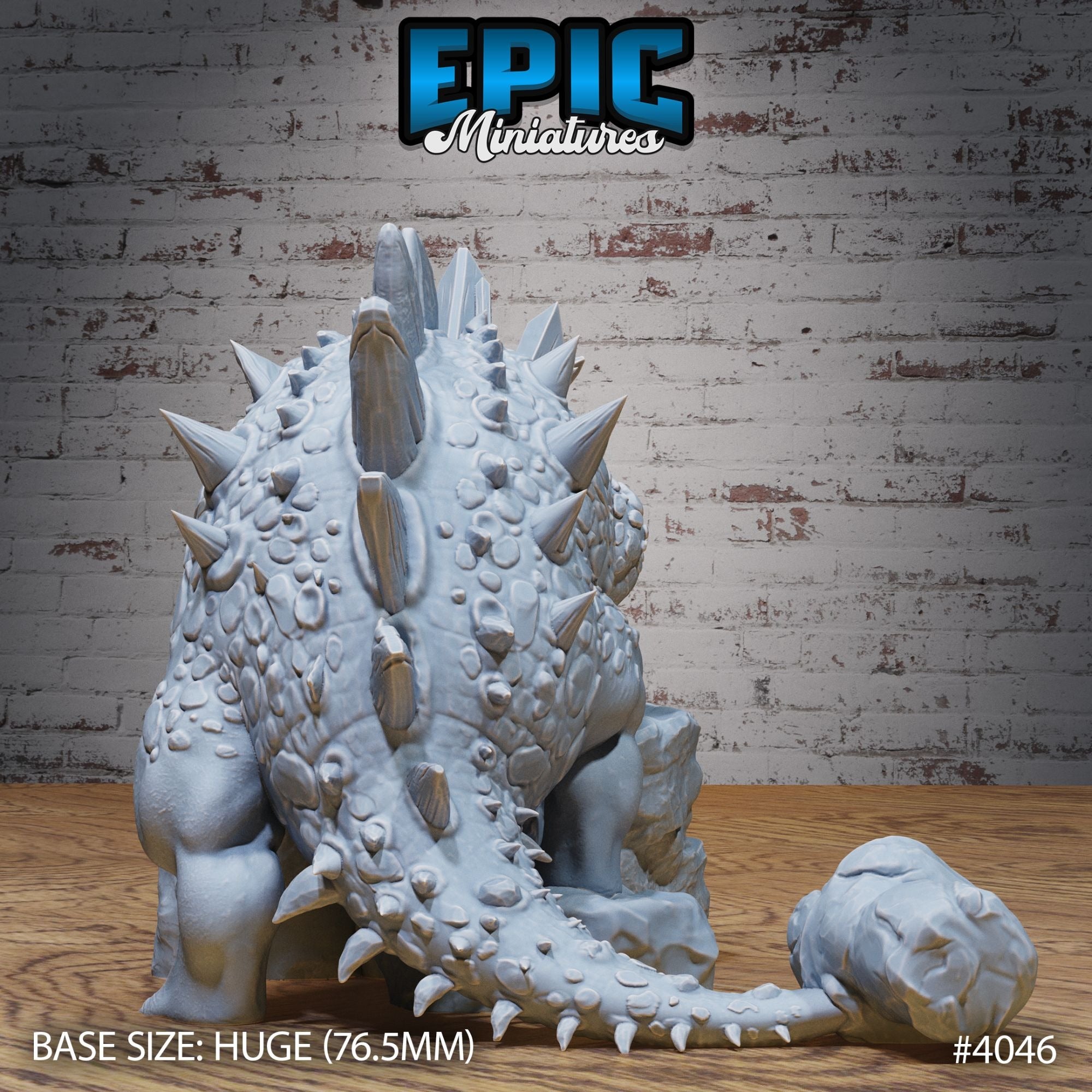 Hammertail Dinosaur - 3d Printed by Epic Miniatures