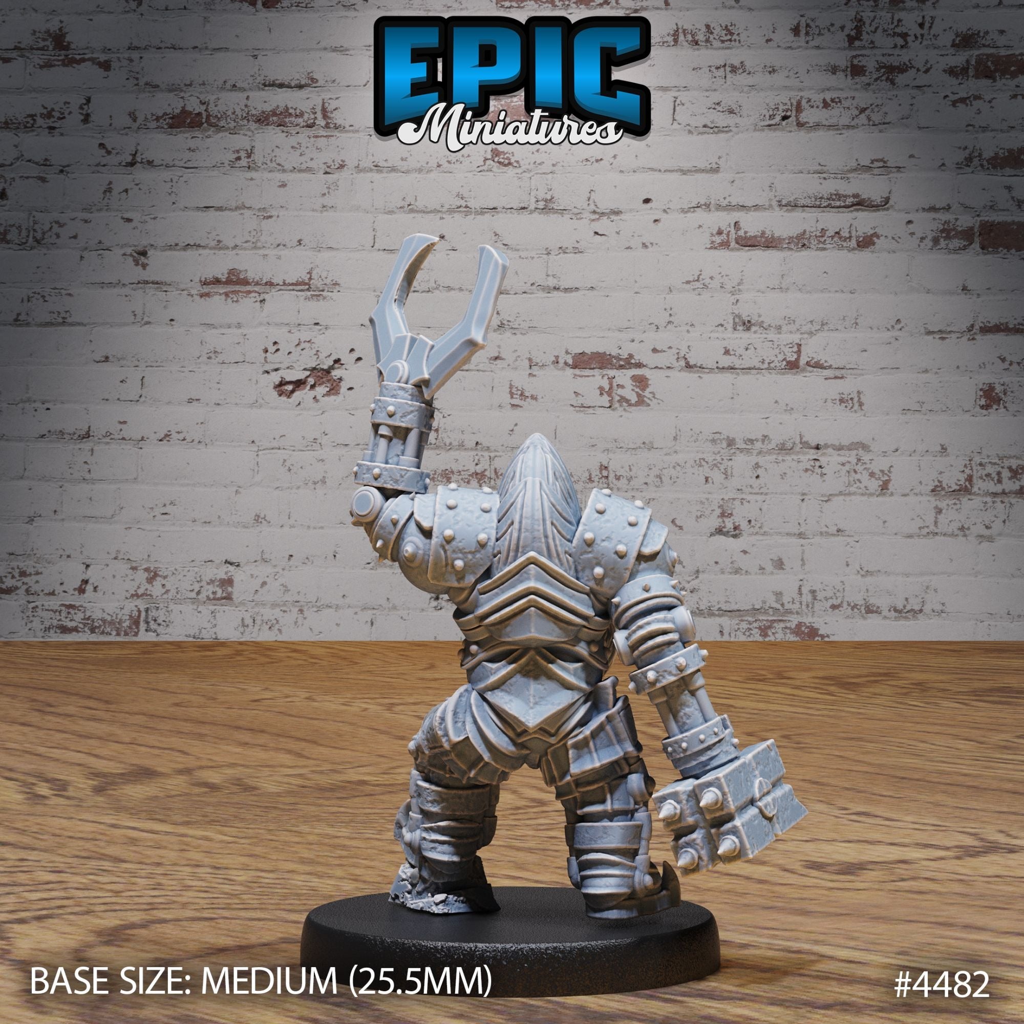 Dark Dwarf - 3d Printed Miniature Sculpted by Epic Miniatures