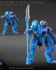 Battle Guardian - Iron Gears - 3d Printed Miniature by Blue Wyvern