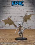 Draconic Demon Brass - 3d Printed Miniature Sculpted by Epic Miniatures