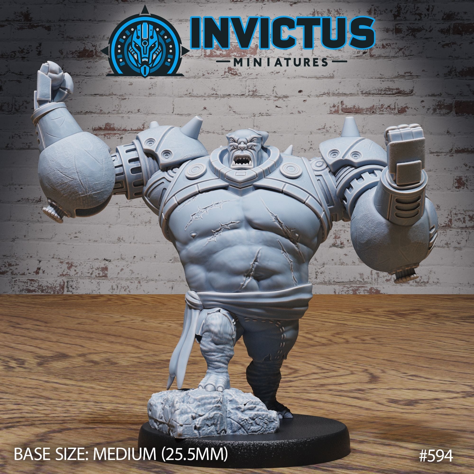 Alien Brute - 3d Printed by Invictus Miniatures