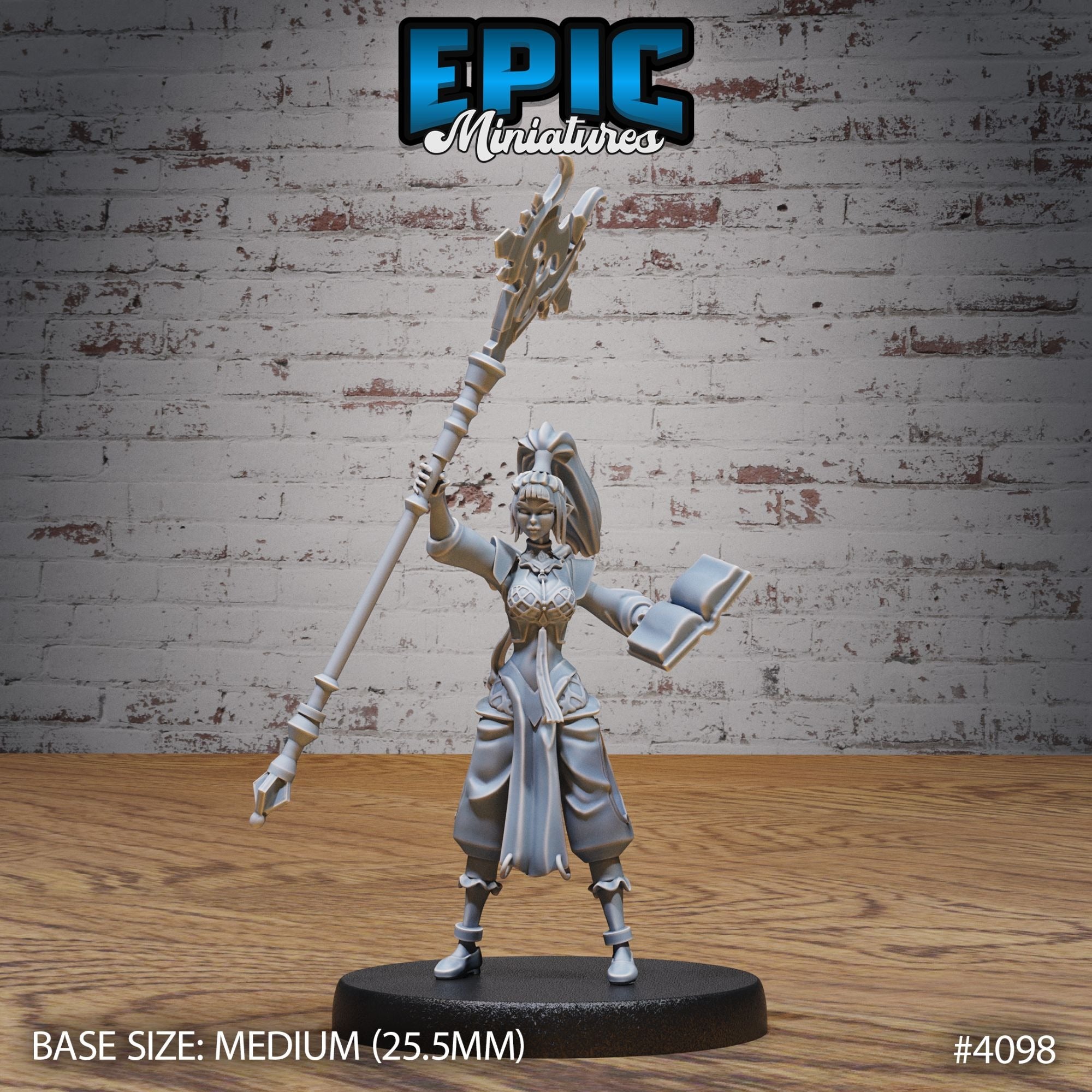 Elf Sorceress - 3d Printed by Epic Miniatures