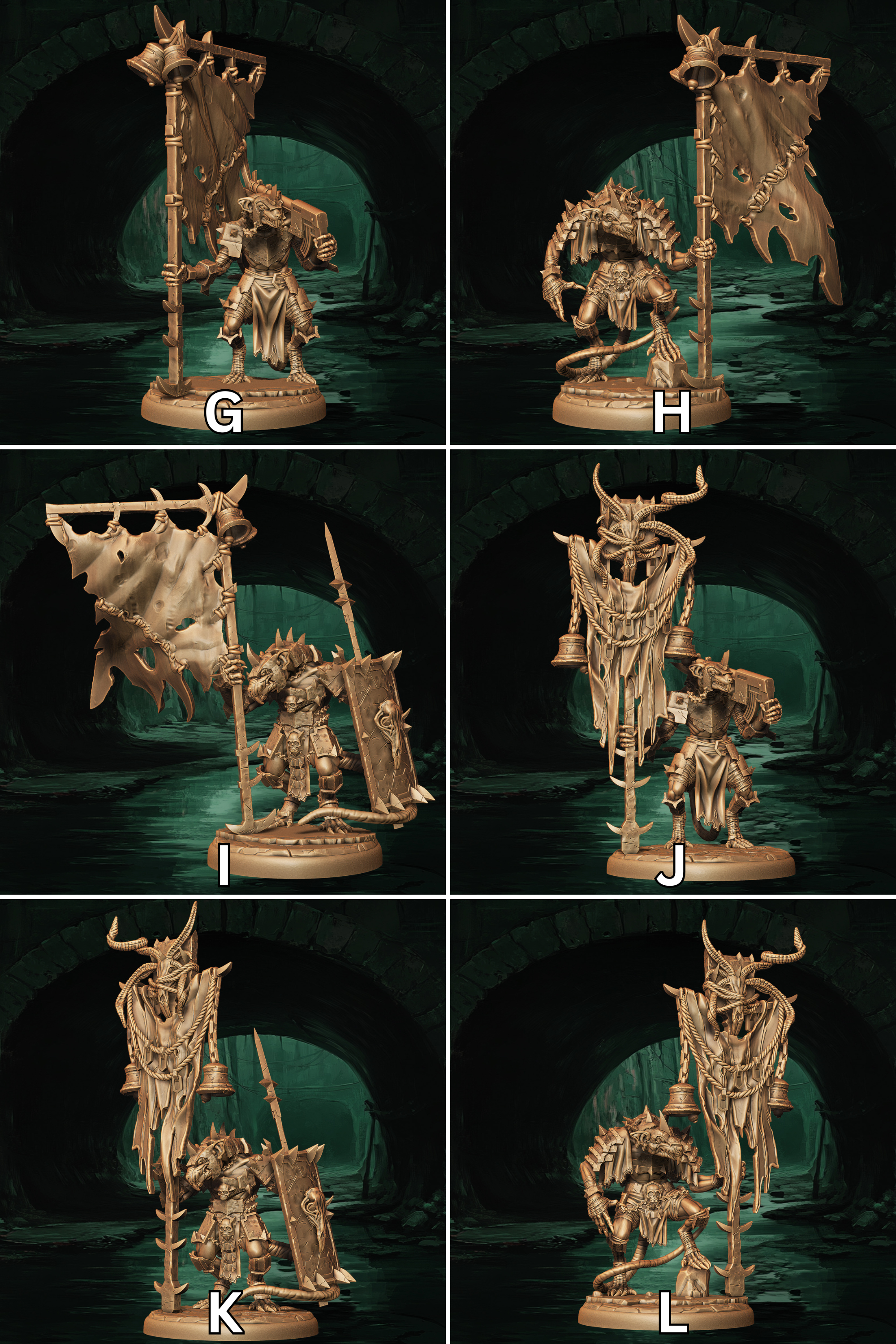 a series of photos showing the stages of a statue