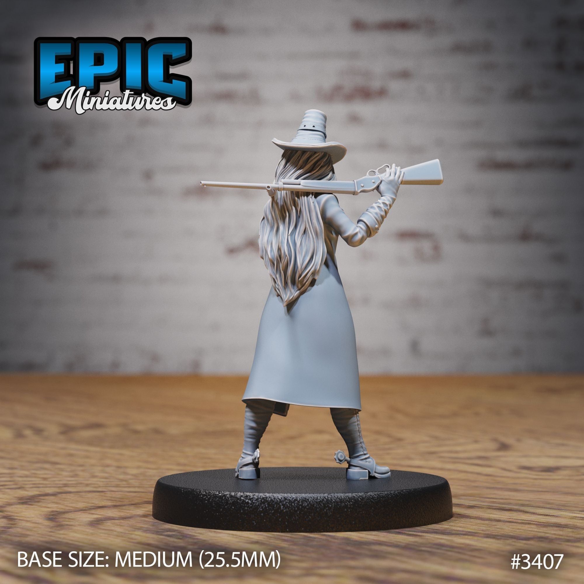 Female Sheriff - 3d Printed Miniature