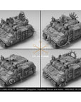 Arctodus Battle Tank - Model Modular Unit 3d Printed Sculpted by Atlan Forge