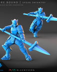 BlueWyvern - Azure Bound - 3d Printed Miniature by Blue Wyvern