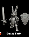 Bunny Paladin - 3d Printed Miniature by Printed Encounter