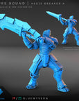 Aegis Breakers - Azure Bound - 3d Printed Miniature by Blue Wyvern