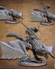 Vanguard Wyvern Riders - Vanguard Fighters Guild - 3d Printed Miniature sculpted by Artisan Guild