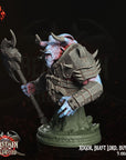 Xogor Beast Lord BUST - 3d Printed Miniature by Crippled God Foundry