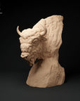 European Bison Bust - 3d Printed Scale Miniature by Animal Den