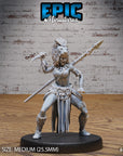 Lion Huntress - 3d Printed Miniature Sculpted by Epic Miniatures