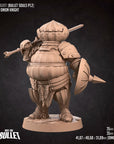 Cry, the Onion Knight - 3d Printed Miniature sculpted by Bite the Bullet