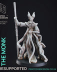 Master Mao, Tabaxi Monk - 3d Printed Miniature by Printed Obsession