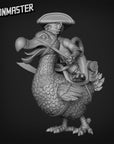 Monkey Pirate on Dodo Mount - 3d Printed Miniature Sculpted by Goon Master Games