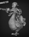 Monkey Pirate on Dodo Mount - 3d Printed Miniature Sculpted by Goon Master Games