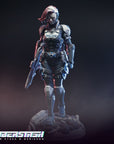 Cyberpunk SWAT Officer - Svetlana "Angel Eyes" Kyrlenko - 3d Printed Miniature by Cyberstash