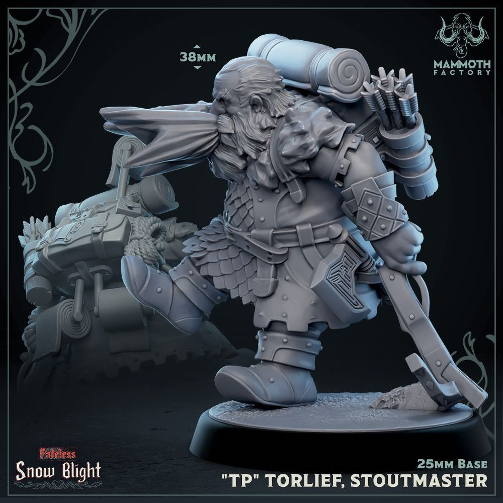 The Seven Stoutmasters - Snow Blight - 3d Printed Miniature Sculpted by Mammoth Factory