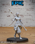 Monk Adventurer Female - 3d Printed Miniature Sculpted by Epic Miniatures