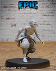 Monk Adventurer Female - 3d Printed Miniature Sculpted by Epic Miniatures