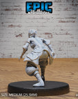 Monk Adventurer Female - 3d Printed Miniature Sculpted by Epic Miniatures