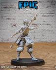 Monk Adventurer Female - 3d Printed Miniature Sculpted by Epic Miniatures