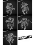 Tiny Hippo Crossbows - 3d Printed Miniature Sculpted by Goon Master Games