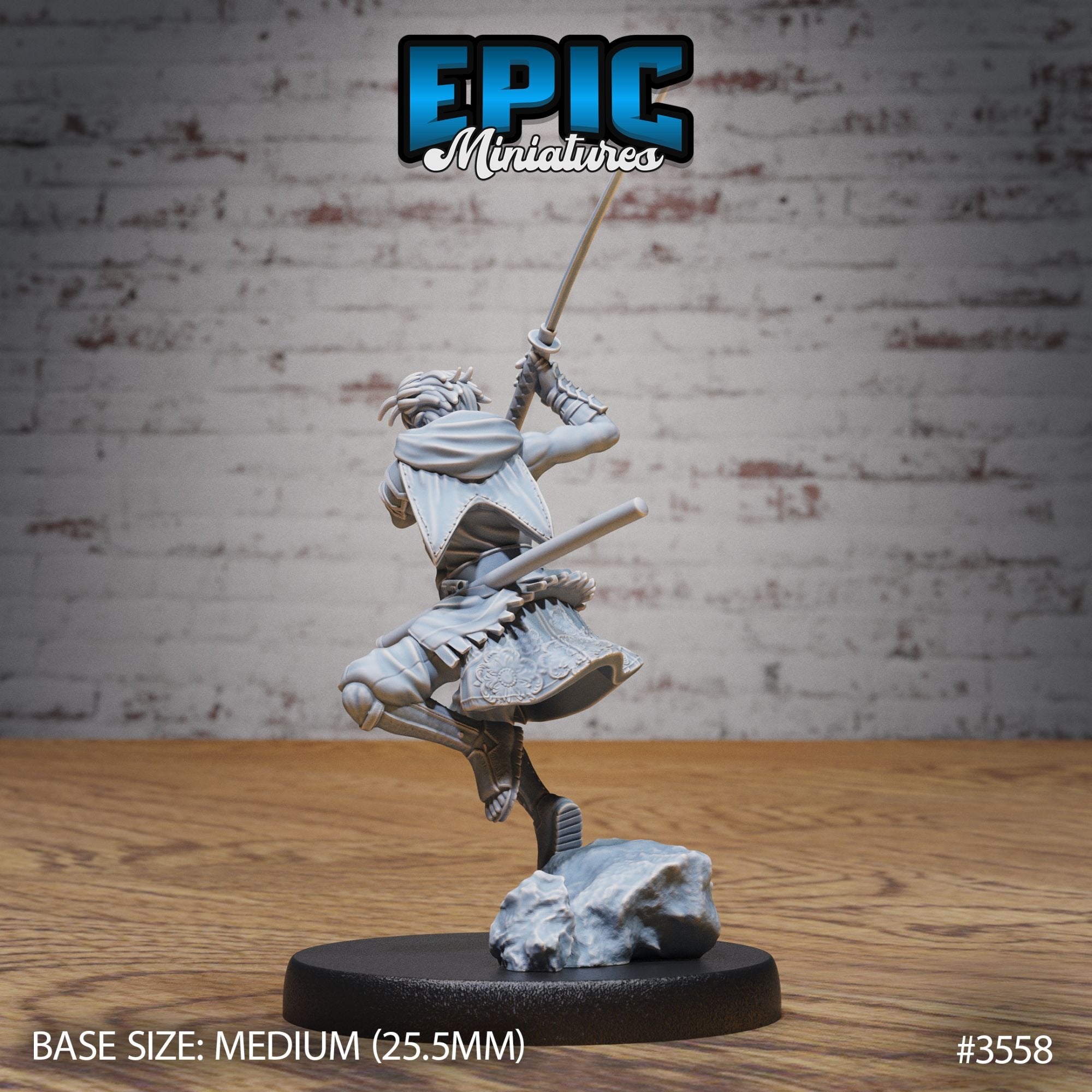 Katana Master - 3d Printed by Epic Miniatures