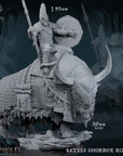 Battle Ghorrox and Rider - 3d Printed Miniature by Mammoth Factory