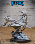 Tribe Green Witch - 3d Printed Miniature Sculpted by Epic Miniatures