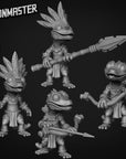 Gecko Warriors - 3d Printed Miniature by Goon Master Games