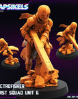 Electrofisher Squad Units 6-8 - 3d Printed Miniature Sculpted by Papsikels Miniatures