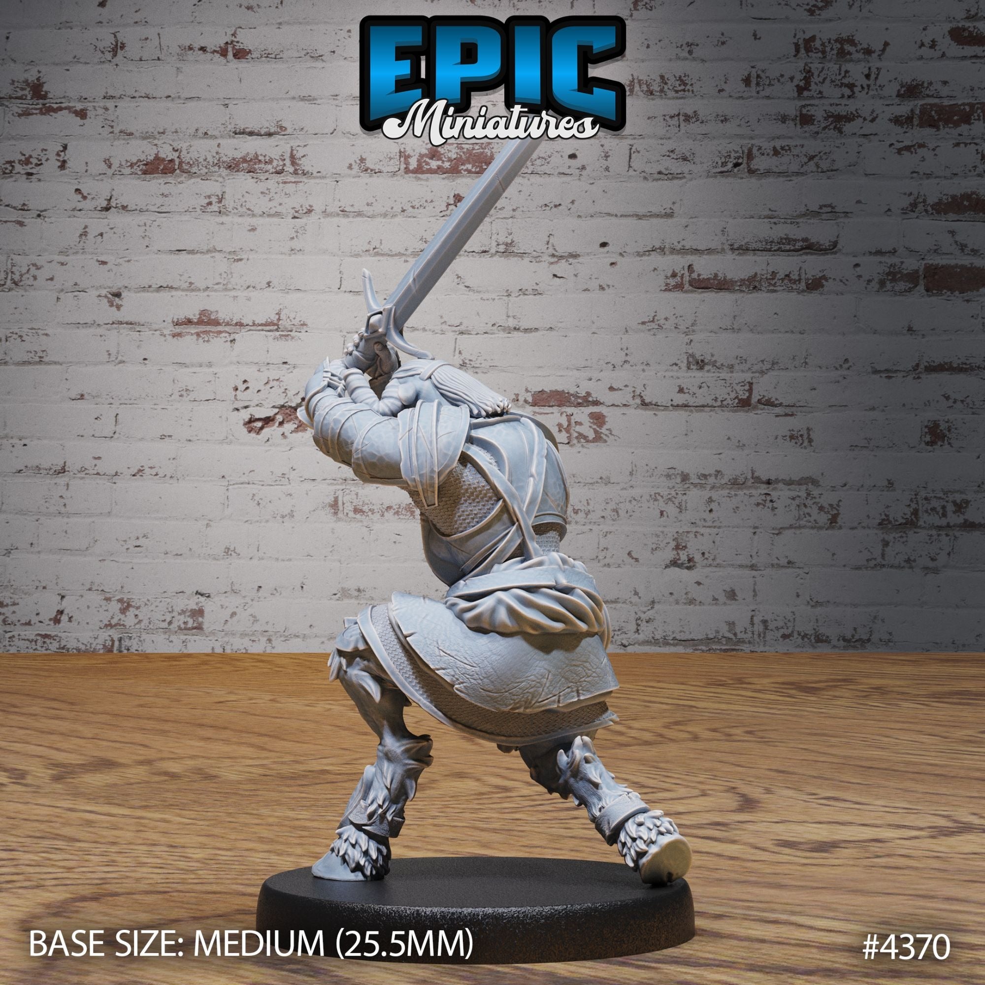 Minotaur Female Warrior - 3d Printed by Epic Miniatures