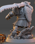 Zorath Hellbane - Ironmane Minotaurs of Emberhold - 3d Printed Miniature sculpted by Daybreak Miniatures