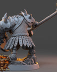 Vorgrim Nightstalker - Ironmane Minotaurs of Emberhold - 3d Printed Miniature sculpted by Daybreak Miniatures