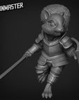 Squirrel Knight - 3d Printed Miniature Sculpted by Goon Master Games